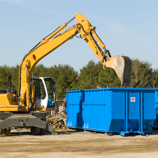 what size residential dumpster rentals are available in Falling Spring WV